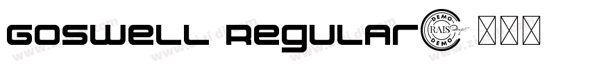 Goswell Regular字体转换